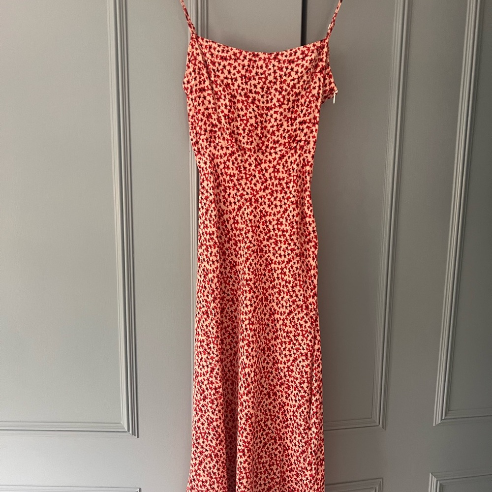 Realisation Par Amelia - Red and White Sleeveless Sundress
